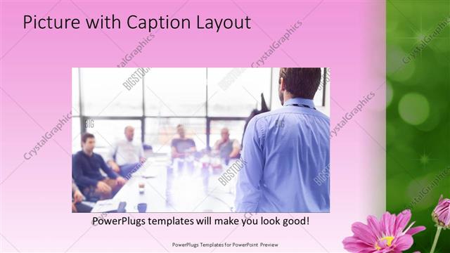 Picture with Caption presentation slide layout