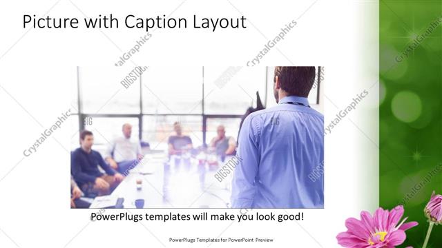 Picture with Caption presentation slide layout