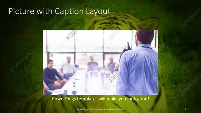 Picture with Caption presentation slide layout