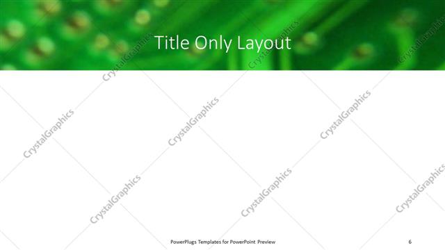 Title Only presentation slide layout