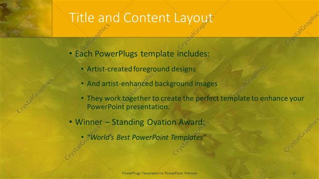 Title and Content presentation slide layout