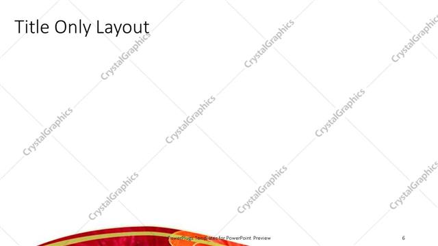 Title Only presentation slide layout