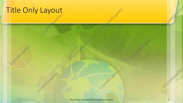 Title Only presentation slide layout