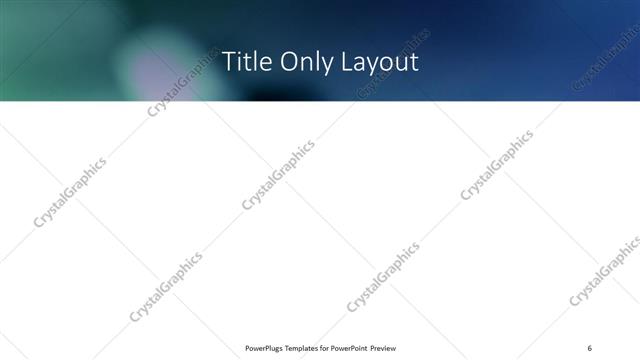 Title Only presentation slide layout