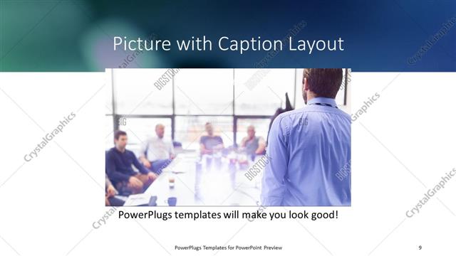 Picture with Caption presentation slide layout