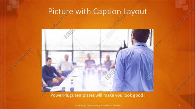 Picture with Caption presentation slide layout