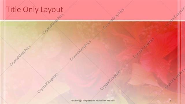 Title Only presentation slide layout