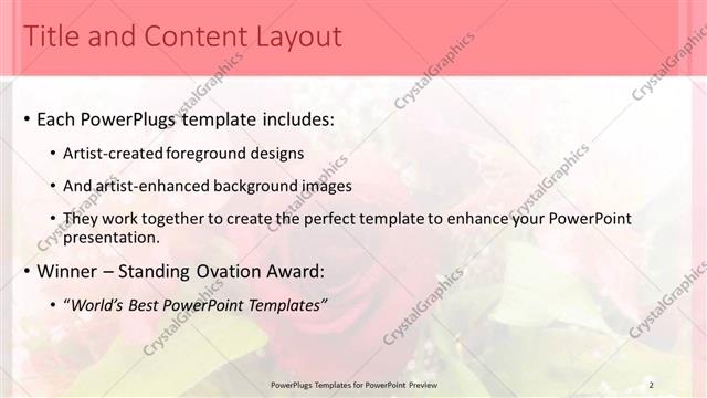 Title and Content presentation slide layout