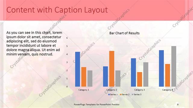 Content with Caption presentation slide layout