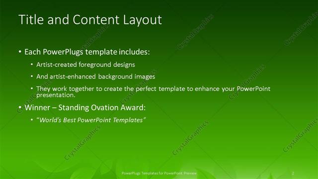 Title and Content presentation slide layout