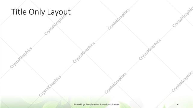 Title Only presentation slide layout