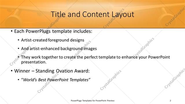 Title and Content presentation slide layout
