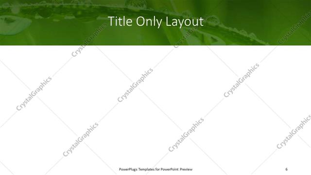 Title Only presentation slide layout