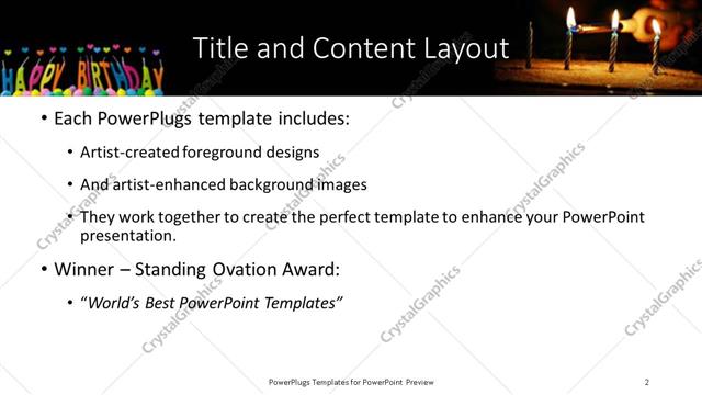 Title and Content presentation slide layout