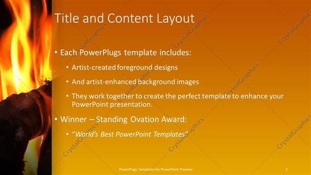 Title and Content presentation slide layout