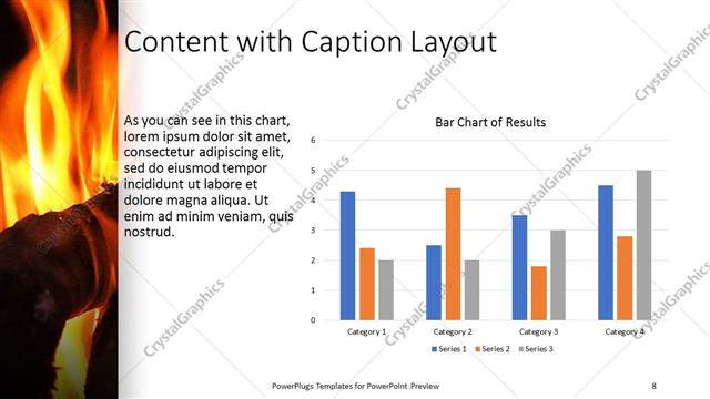 Content with Caption presentation slide layout