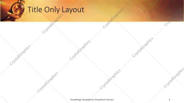 Title Only presentation slide layout