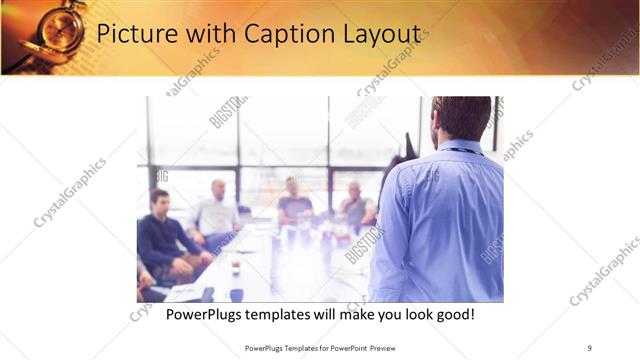 Picture with Caption presentation slide layout