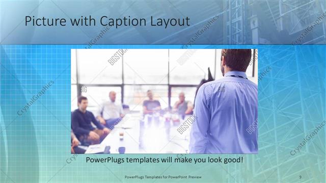 Picture with Caption presentation slide layout