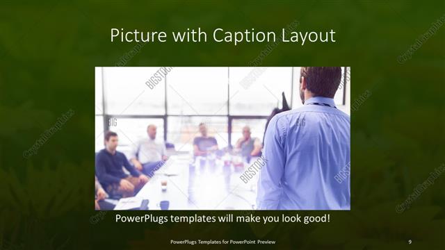 Picture with Caption presentation slide layout