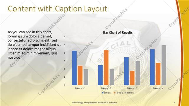 Content with Caption presentation slide layout