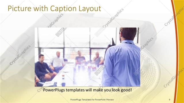 Picture with Caption presentation slide layout