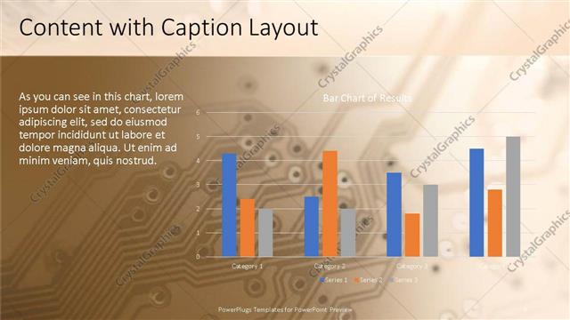 Content with Caption presentation slide layout