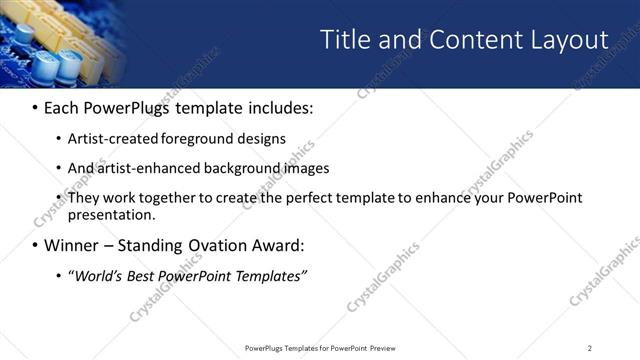 Title and Content presentation slide layout
