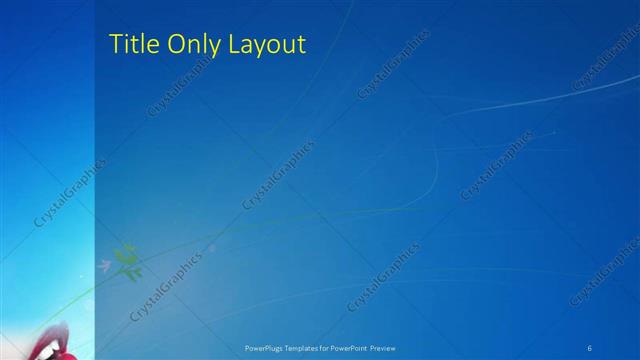 Title Only presentation slide layout