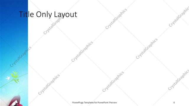 Title Only presentation slide layout