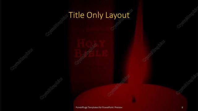 Title Only presentation slide layout