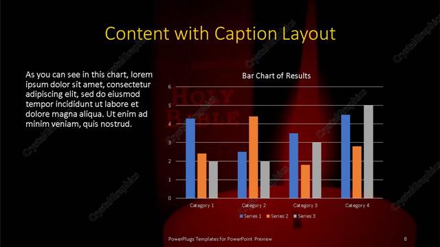 Content with Caption presentation slide layout