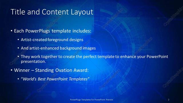 Title and Content presentation slide layout