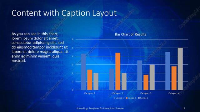 Content with Caption presentation slide layout