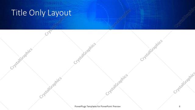 Title Only presentation slide layout