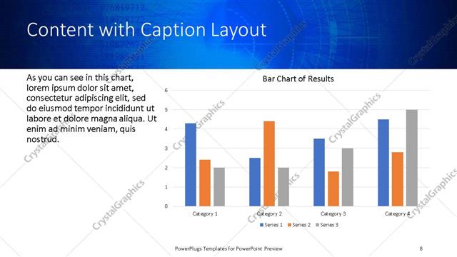 Content with Caption presentation slide layout