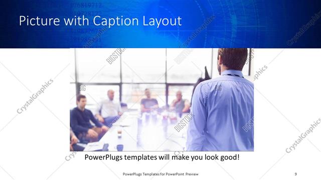 Picture with Caption presentation slide layout