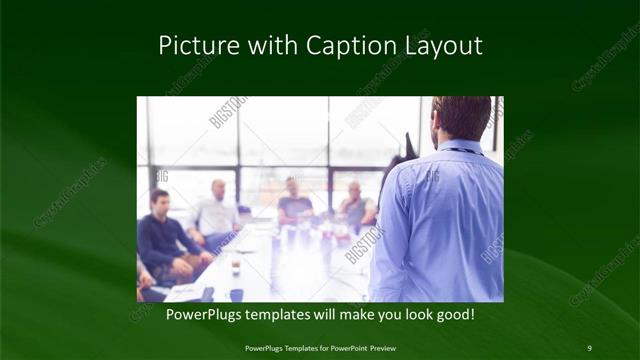 Picture with Caption presentation slide layout