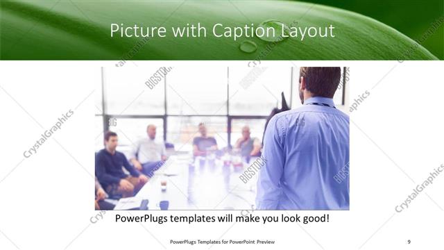 Picture with Caption presentation slide layout