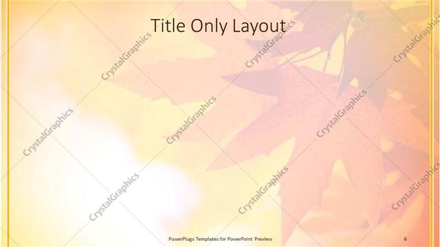 Title Only presentation slide layout