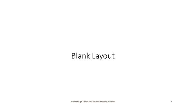 Blank presentation slide layout