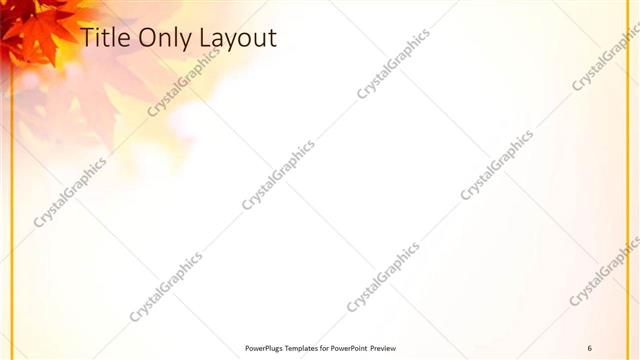 Title Only presentation slide layout