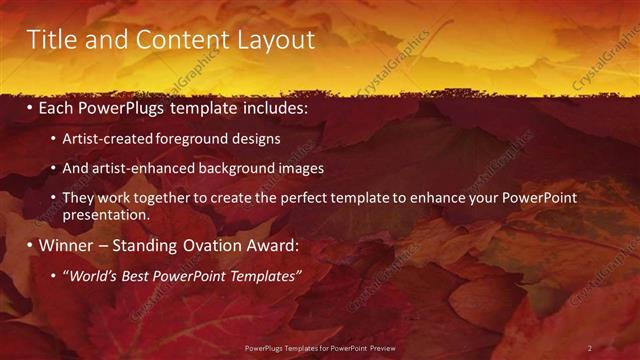 Title and Content presentation slide layout