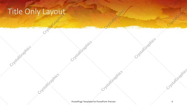 Title Only presentation slide layout