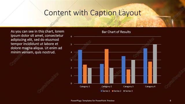 Content with Caption presentation slide layout