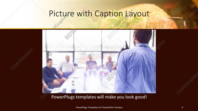Picture with Caption presentation slide layout
