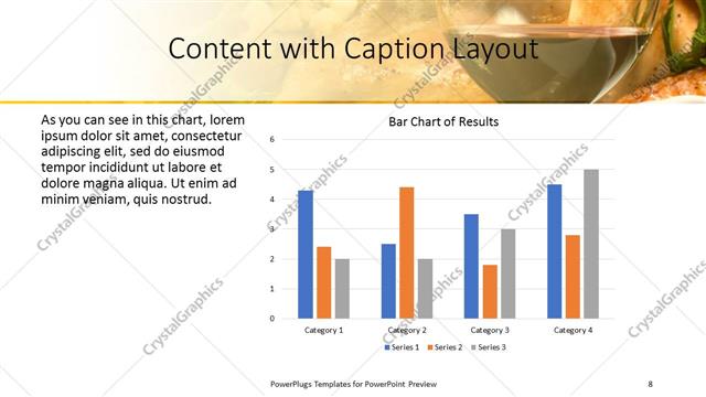 Content with Caption presentation slide layout