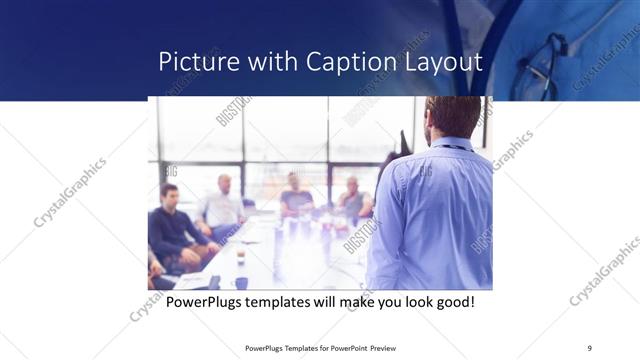 Picture with Caption presentation slide layout