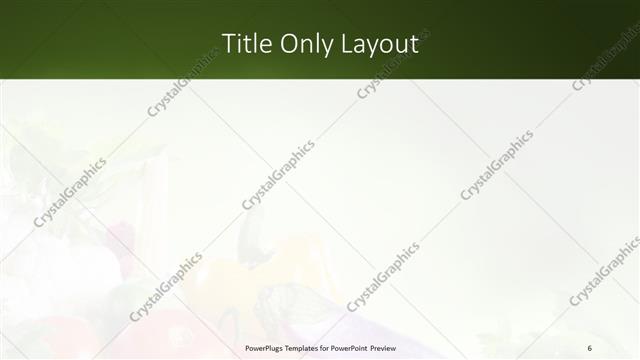 Title Only presentation slide layout