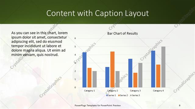 Content with Caption presentation slide layout